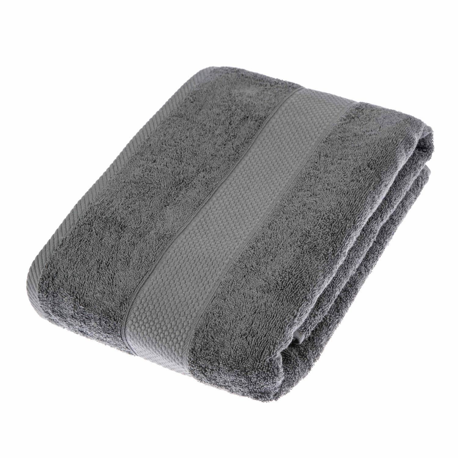 BADETUCH Essential grau 100/150 cm - Grau, Textil (100/150cm) - Homescapes