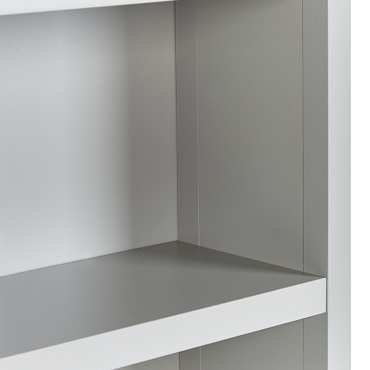 REGAL 4 Fächer Clio - Grau, Holzwerkstoff (72/180/35cm) - Beliani