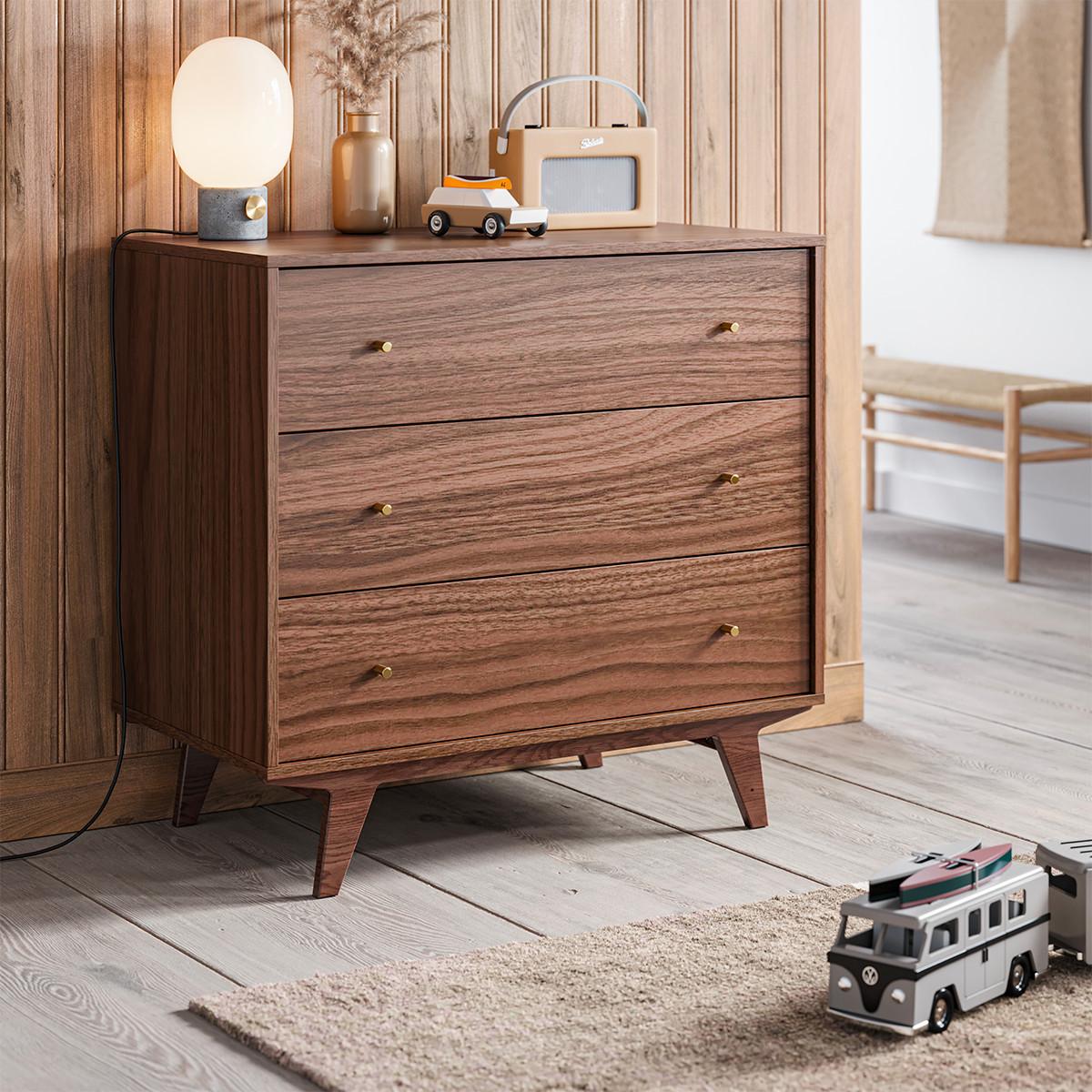 WICKELKOMMODE Mid Holz - Braun, Holzwerkstoff (90/85/50cm) - Petits-meubles