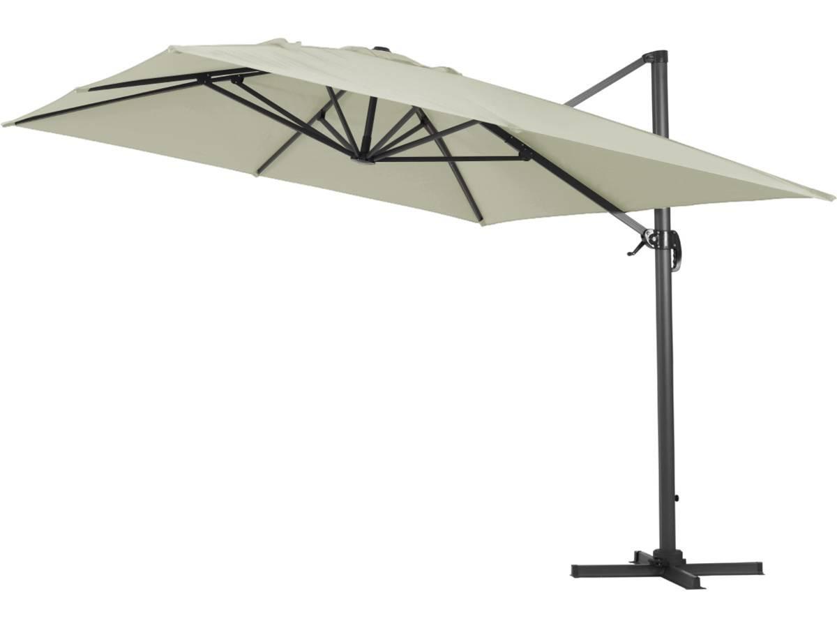 SONNENSCHIRM sun 4 Ekru - Beige, Metall (400/300cm) - Habitat Garten