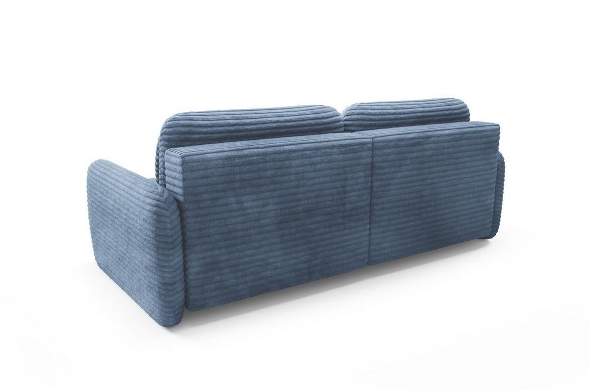 ECKSOFA Simone Mit Schlaffunktion - Blau, Holzwerkstoff/Textil (240/165cm) - Fun Möbel