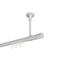 GARDINENSTANGE INNENLAUF Sonette Santo 320 cm (geteilt in 2 x 160 cm), 1-läufig, 20 mm Ø Weiß - Weiß, Metall (320cm) - INTERDECO