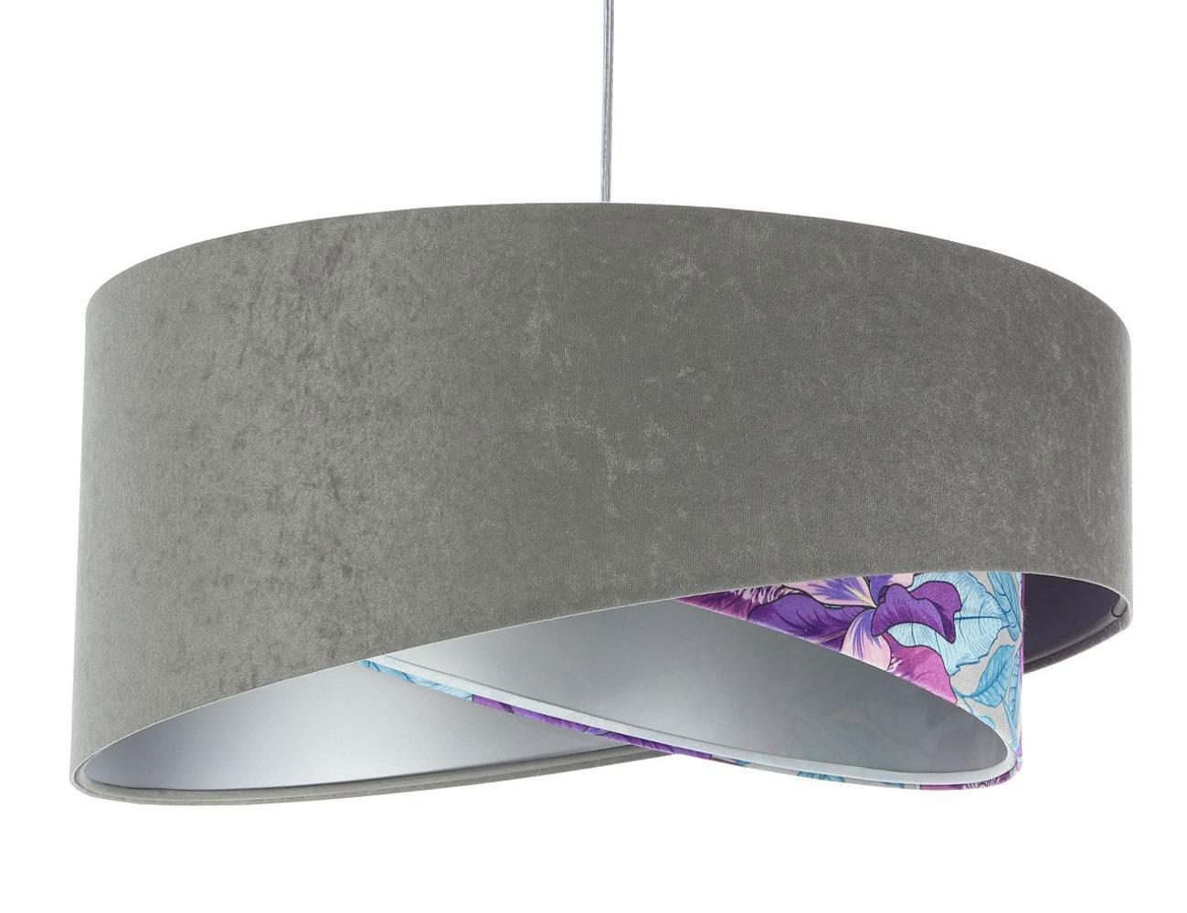 HÄNGELEUCHTE Grau 50/23 cm - Lila, Kunststoff (50/1.3/23cm) - ONZENO