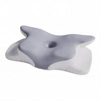 NACKENKISSEN weiß / grau (1er-Set) - Weiß, Textil (41/63cm) - Juskys