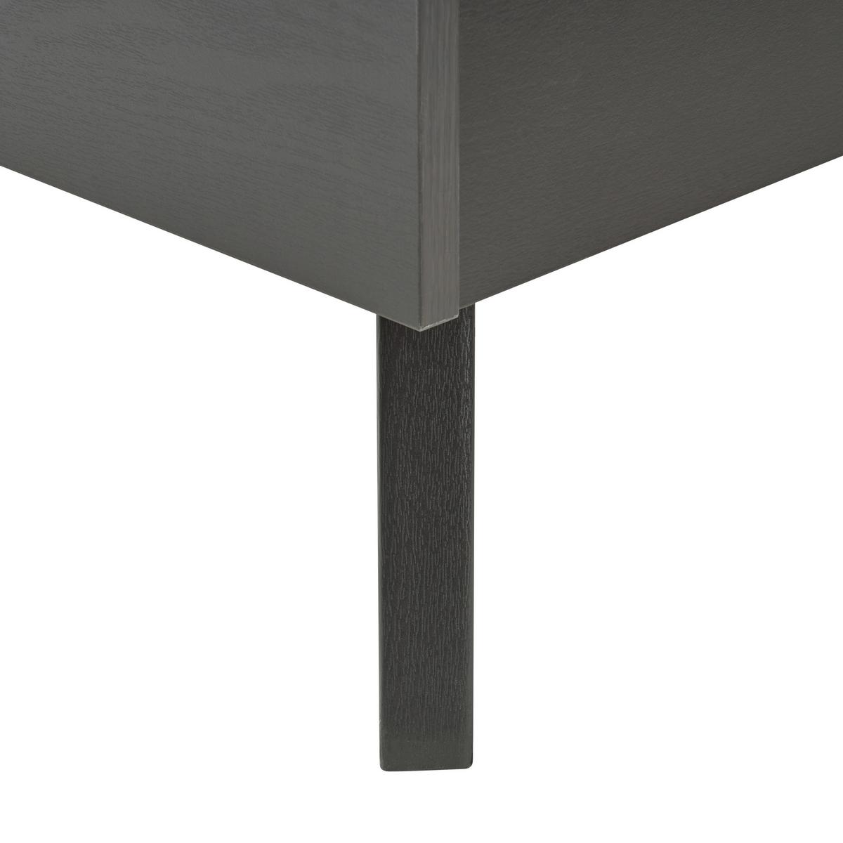 BETT 180/200cm Schwarz Monpazier - Schwarz, Naturmaterialien (180/200cm) - Beliani