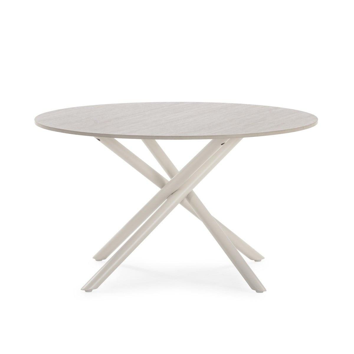 COUCHTISCH mit Metallbeinen 80/45/80 cm - Beige, Metall (90/80/45cm) - Calicosy
