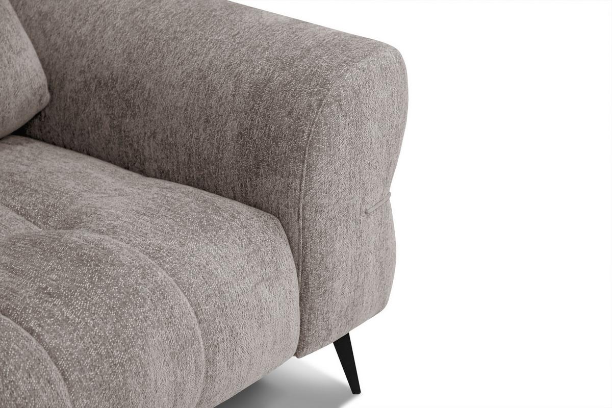 SOFA SALVINI 2,5-Sitzer, dunkelbeige - Beige, Holz/Textil (206/88/99cm) - Wozimo