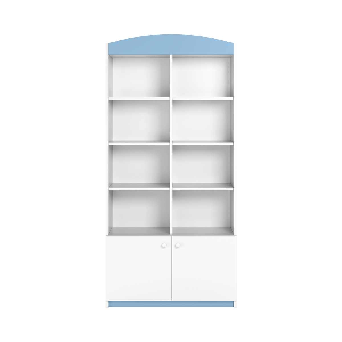 KINDERREGAL II Babydreams Blau 90\180\36 - Blau, Holzwerkstoff/Kunststoff (90/180/36cm) - RAUMHIRSCH FURNITURE