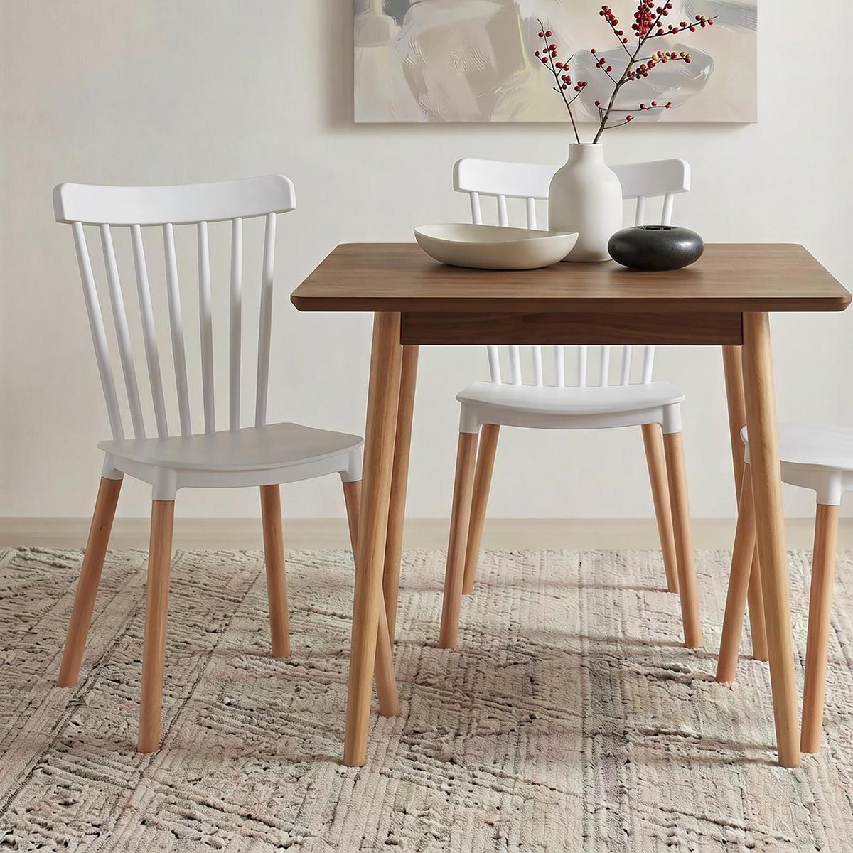 ESSZIMMERSTUHL RAVI 4er-Set weiß - Weiß, Kunststoff (43/81/40cm) - IDIMEX