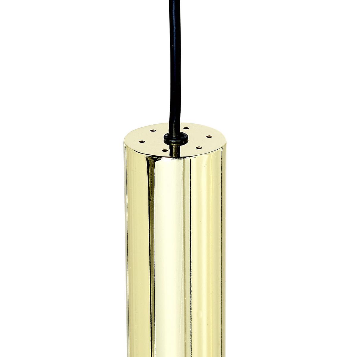 HÄNGELEUCHTE Brosna 6/60/100 cm - Messingfarben, Metall (6/60/100cm) - Beliani