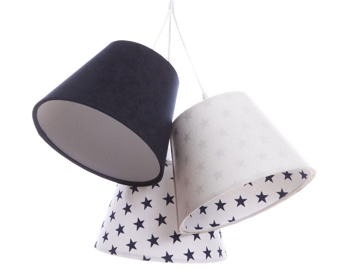 HÄNGELEUCHTE Blau 26/19 cm - Blau/Weiß, Kunststoff (26/0.8/19cm) - ONZENO