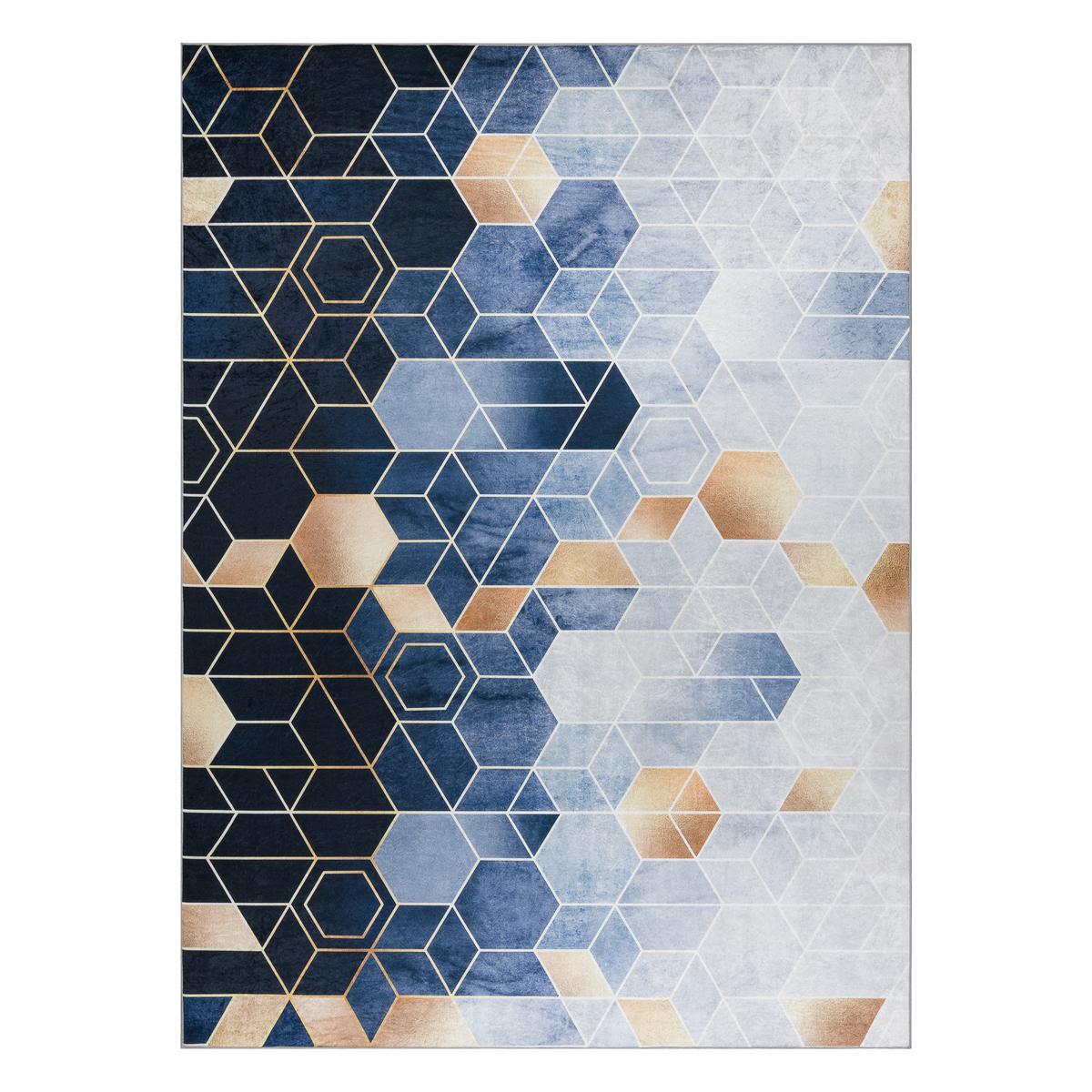 TEPPICH Andre 80/150 cm - Blau, Textil (80/150cm) - rugsX