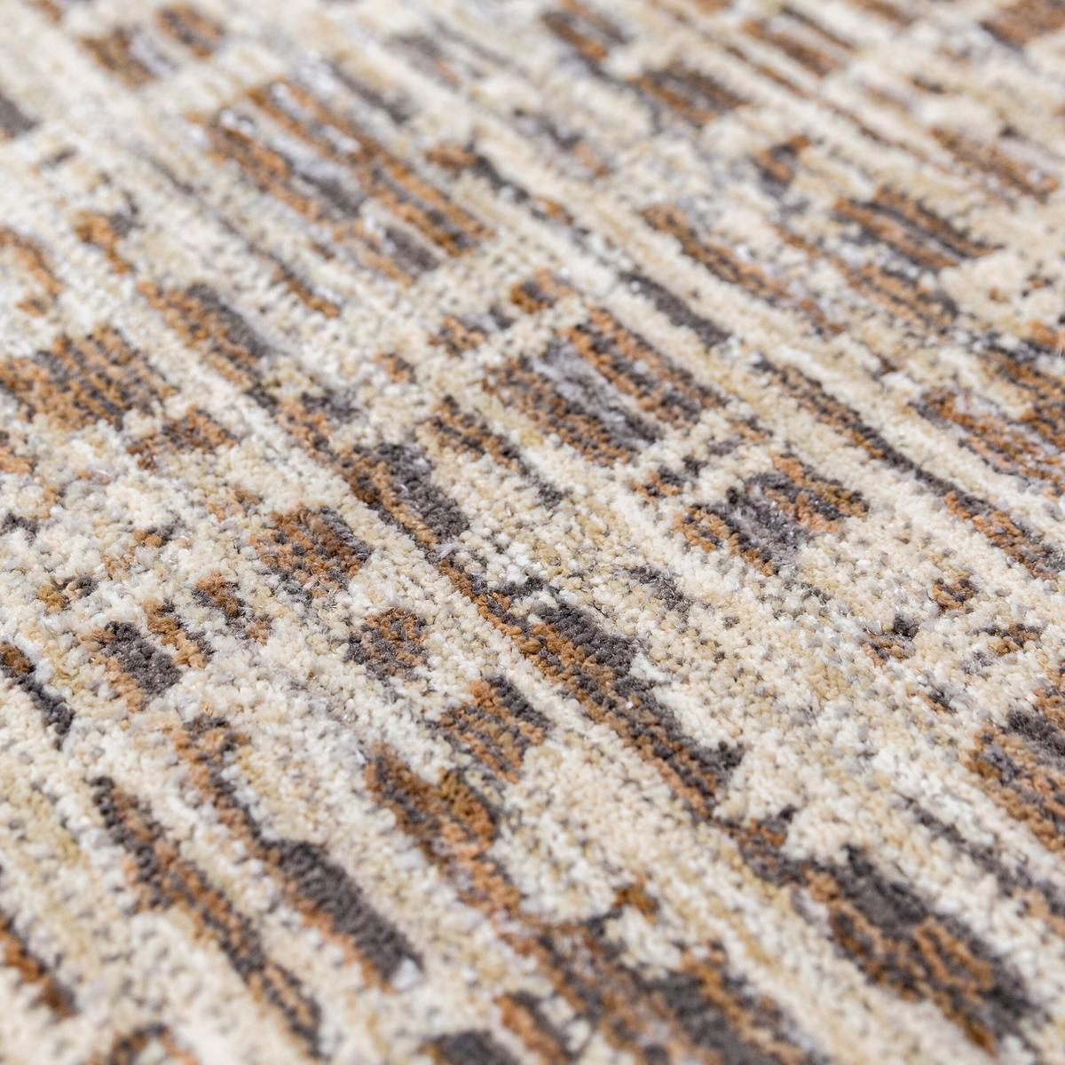 TEPPICH ADUR, geometrisch, Erdtöne, 200 x 300 cm - Braun, Textil (300/200cm) - KADIMA DESIGN