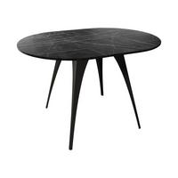 ESSTISCH Carmina 100 - Schwarz, Holzwerkstoff/Metall (100/100/76cm) - MIRJAN24
