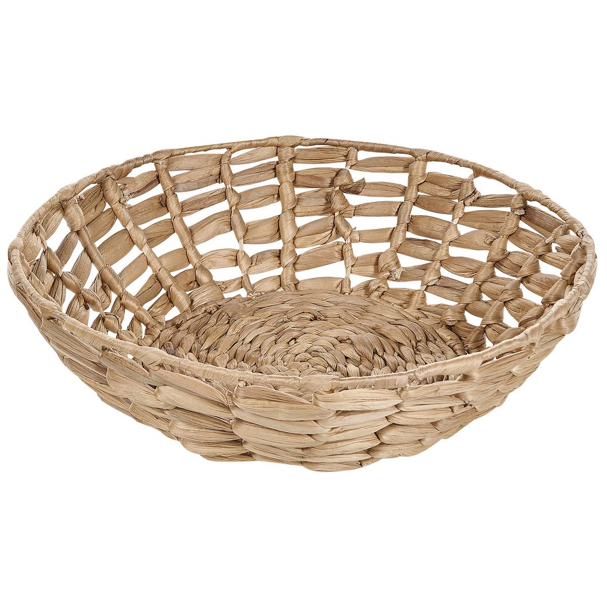 DEKOSCHALE Wasserhyazinthe beige Dalat - Beige, Naturmaterialien (11cm) - Beliani