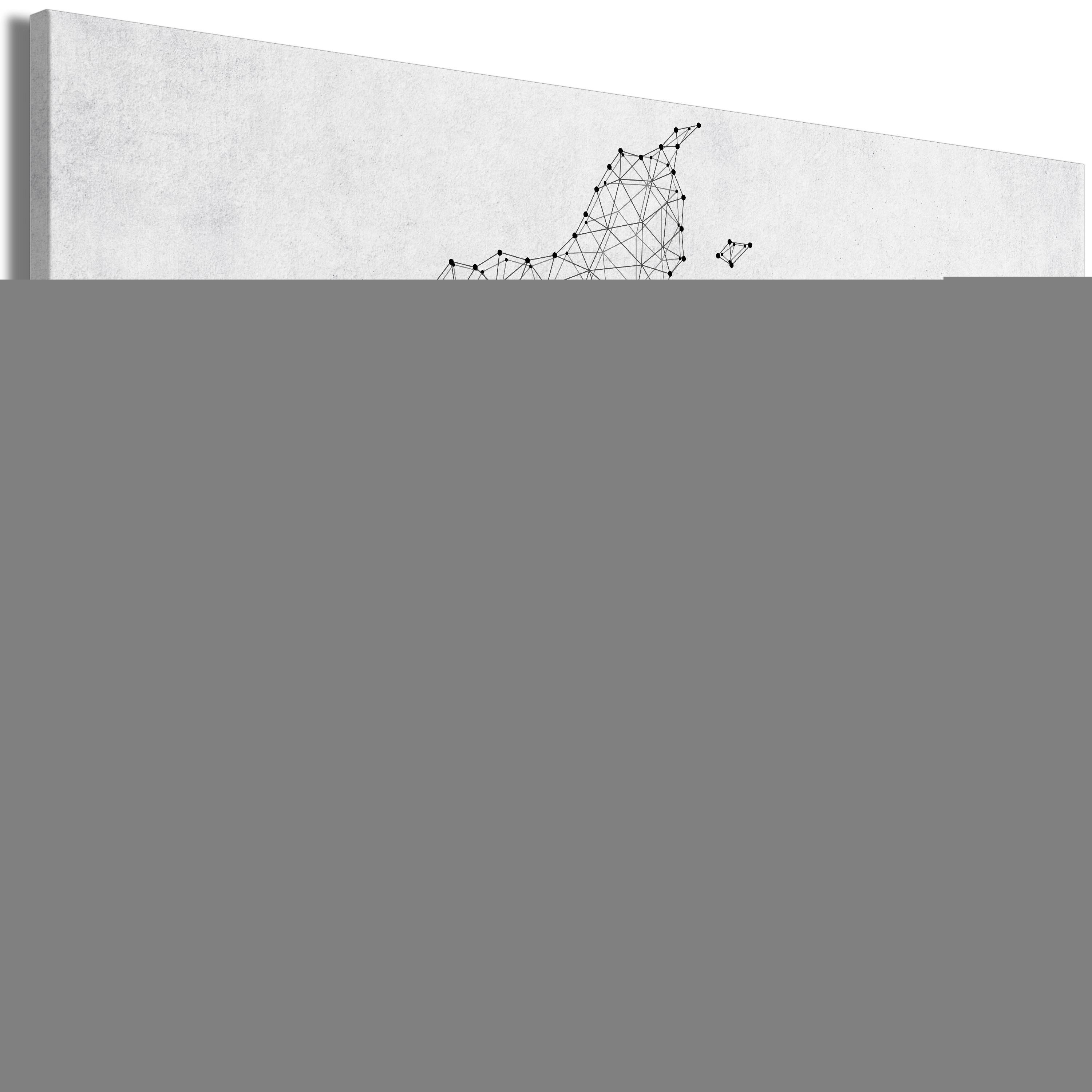 PINNWANDBILDER Schwarz-Weiß 90/60 cm - Schwarz, Naturmaterialien/Textil (90/60cm) - KUNSTLOFT