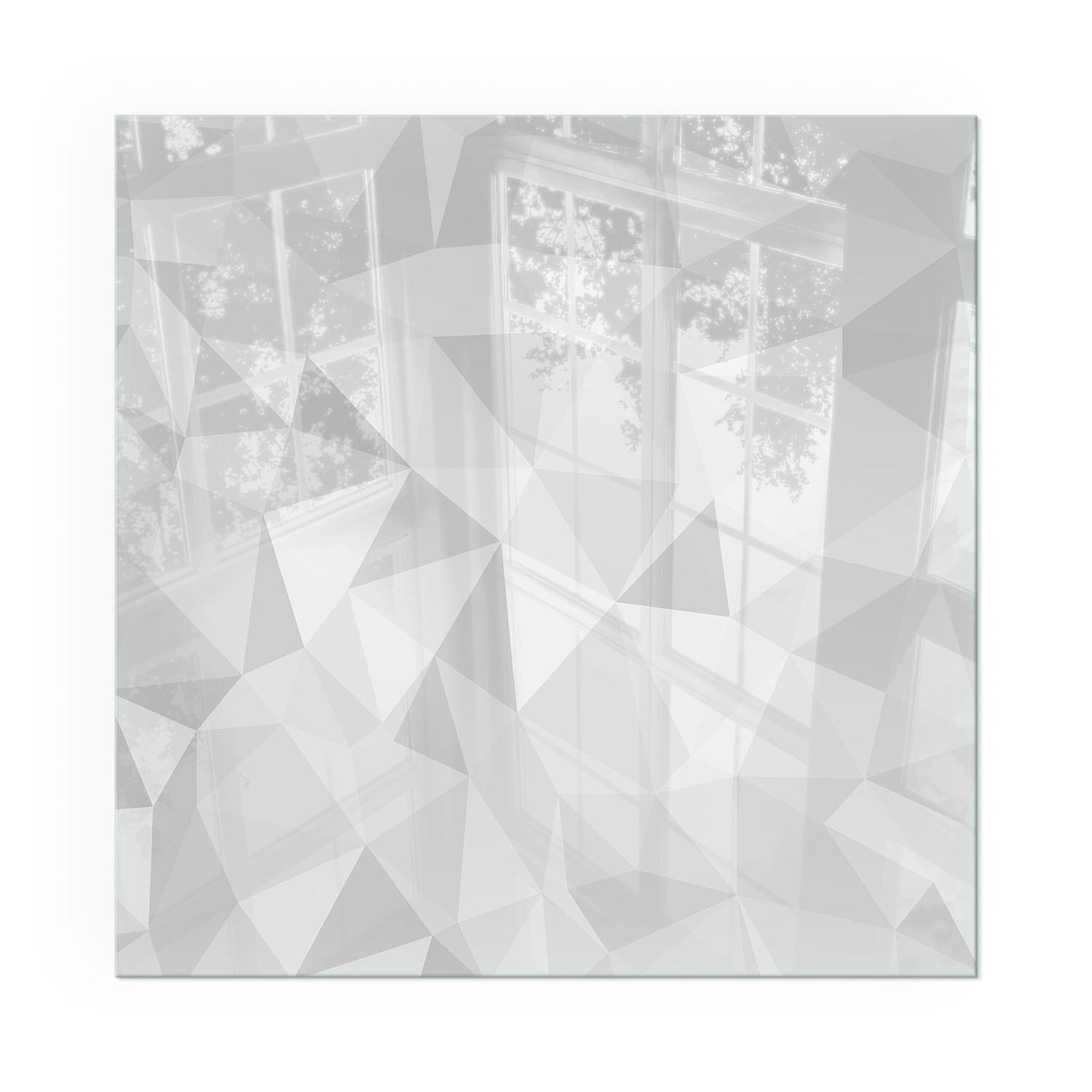 GLASPLATTE für Kamin 60x60 cm - Grau, Glas (60/60/0.4cm) - TULUP