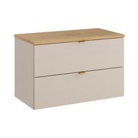 WASCHTISCHUNTERSCHRANK 80.6cm Azel Kaschmir - Beige, Holzwerkstoff (80.6/52/46cm) - Petits-meubles