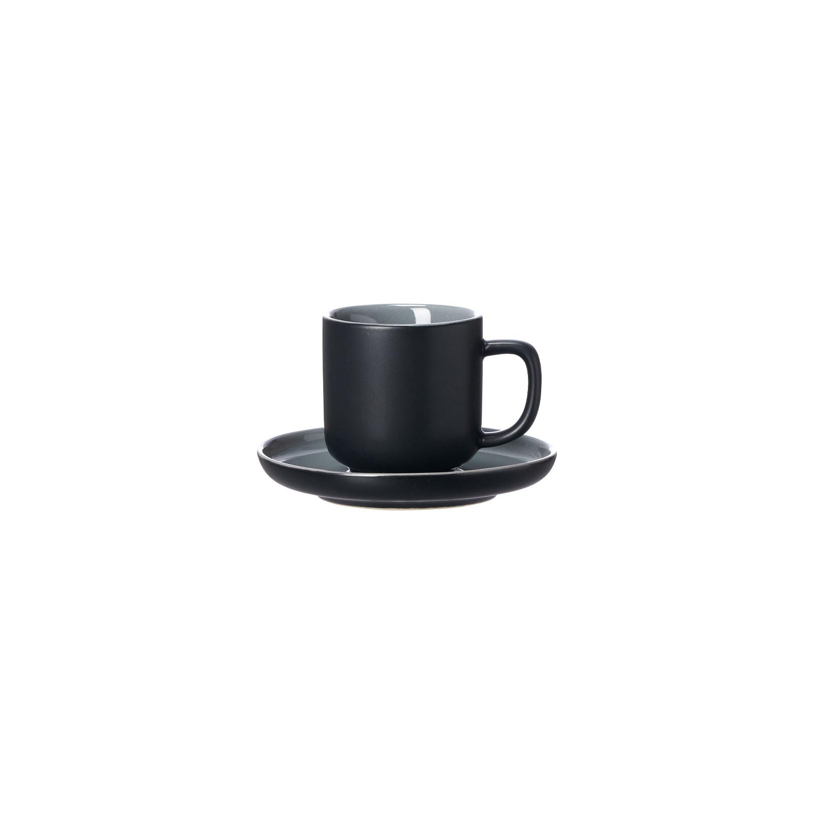 ESPRESSOTASSE MIT UNTERTASSE Jasper Schwarz 100 ml - Schwarz, Keramik (10.5/7.5/10.5cm) - Ritzenhoff Breker