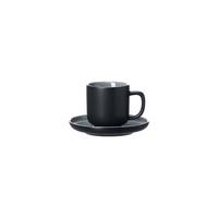 ESPRESSOTASSE MIT UNTERTASSE Jasper Schwarz 100 ml - Schwarz, Keramik (10.5/7.5/10.5cm) - Ritzenhoff Breker