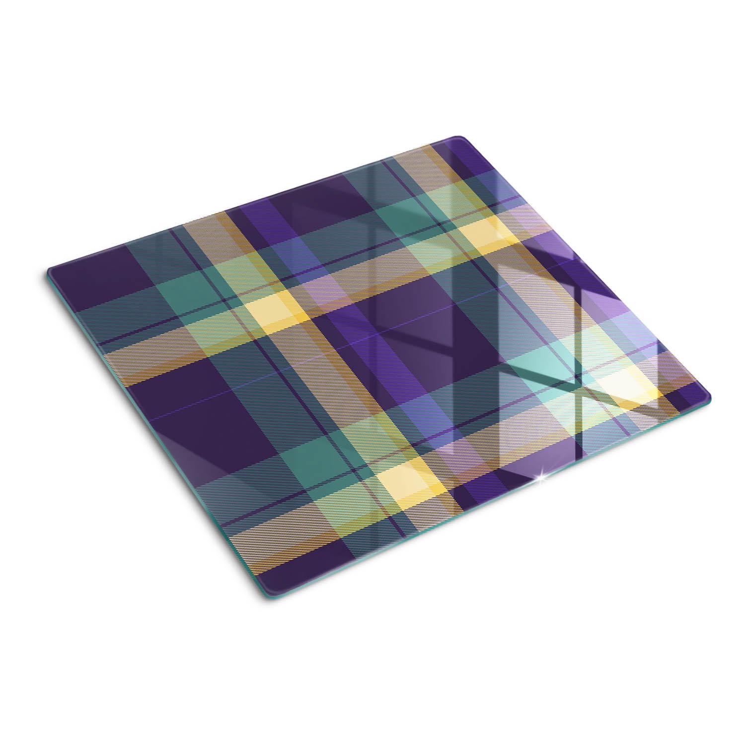 GLASPLATTE 60x52 cm Mesh-Textur - Braun, Glas (60/0.4/52cm) - TULUP