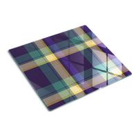 GLASPLATTE 60x52 cm Mesh-Textur - Braun, Glas (60/0.4/52cm) - TULUP
