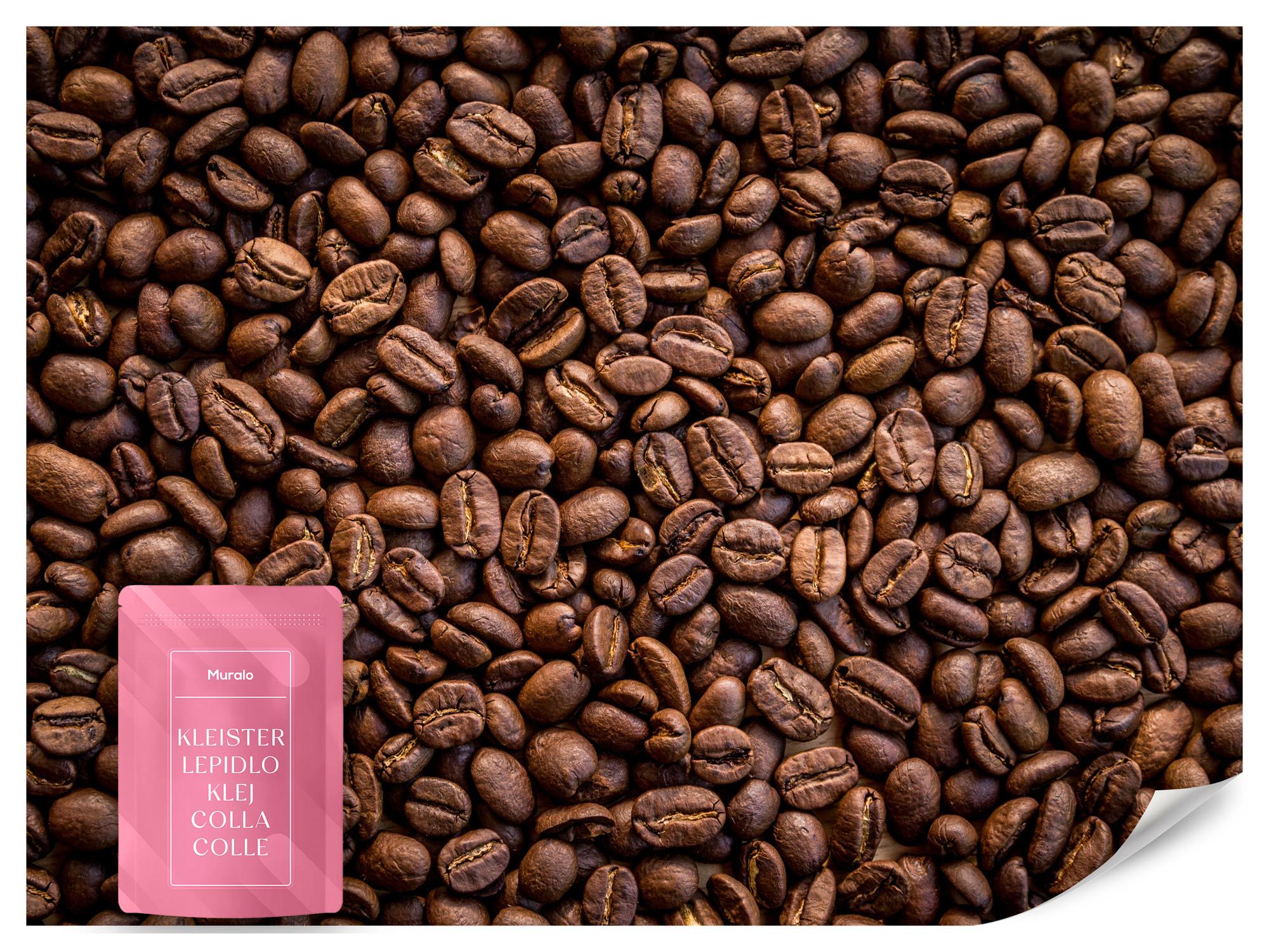 FOTOTAPETE für Esszimmer Kaffee Kaffeebohnen 3D 400x280 - Braun, Papier (400/280cm) - Muralo