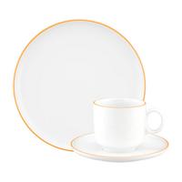 KAFFEESERVICE Sento Home Pure Lines Mango Orange 18-tlg. - Orange, Keramik (2/2/2cm) - Seltmann Weiden