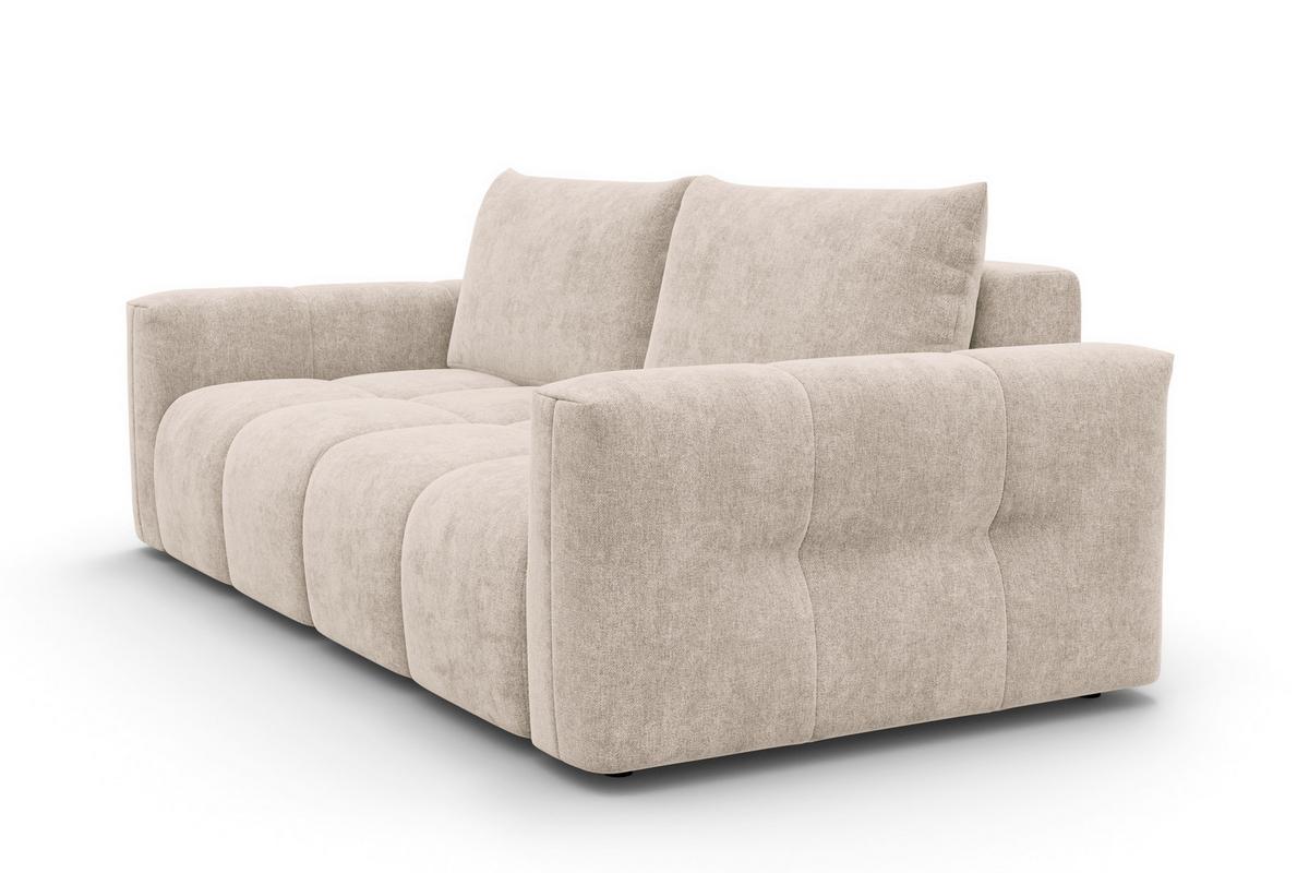 SOFA VERONA 3-Sitzer, Beige - Beige/Schwarz, Holz/Textil (224/83/110cm) - Courtois Laville