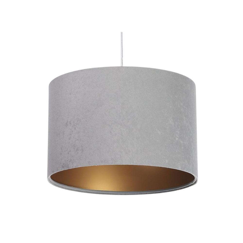 HÄNGELEUCHTE Grau 30/20 cm - Goldfarben/Grau, Kunststoff (30/0.45/20cm) - ONZENO
