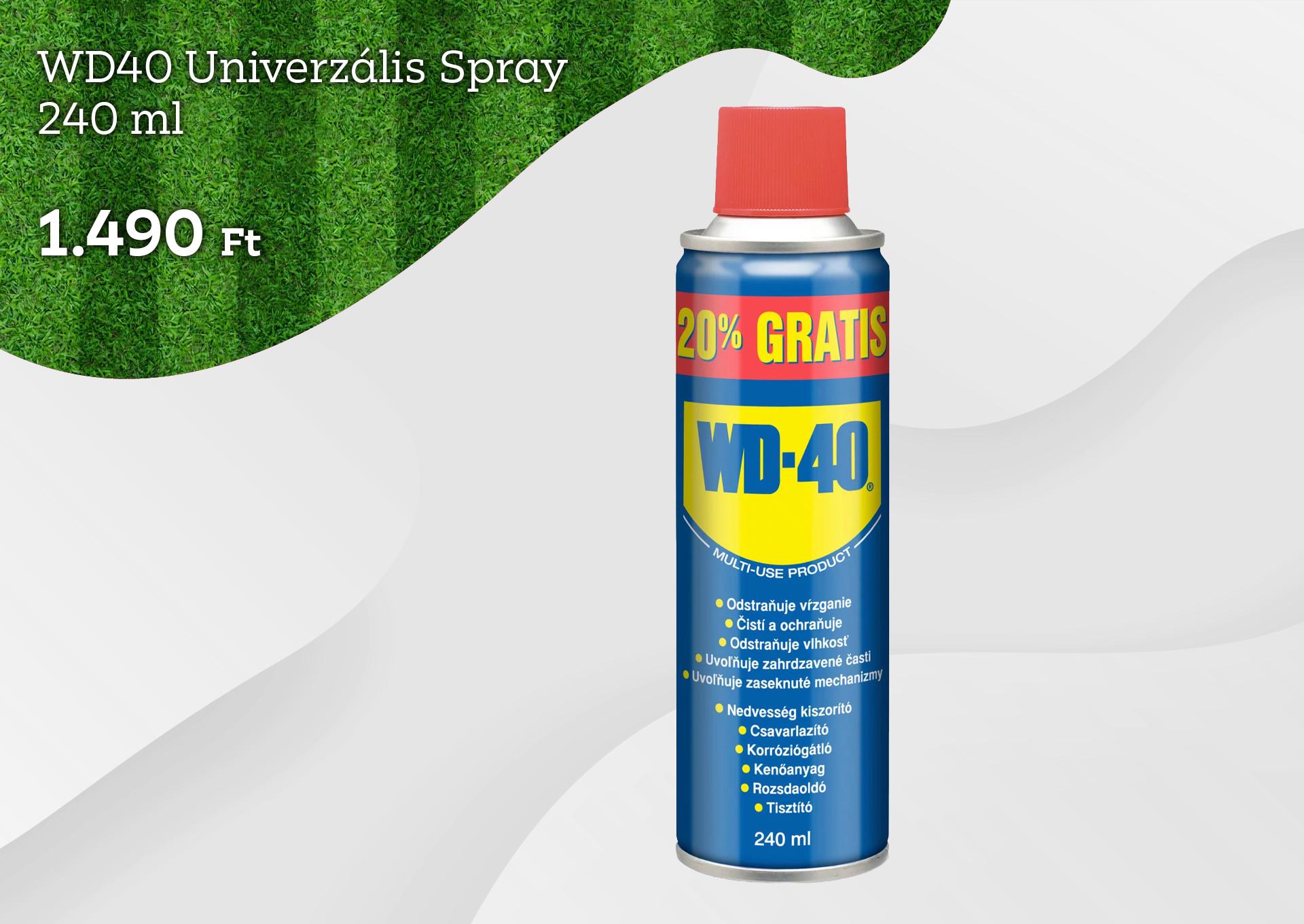 WD40 Univerzális Spray	240ml 1 490 Ft