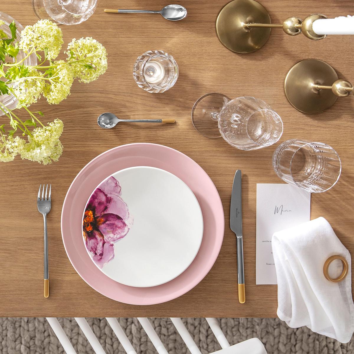TAFELBESTECK Ella silber-gold 24-tlg. - Silberfarben/Goldfarben, Metall - Villeroy & Boch
