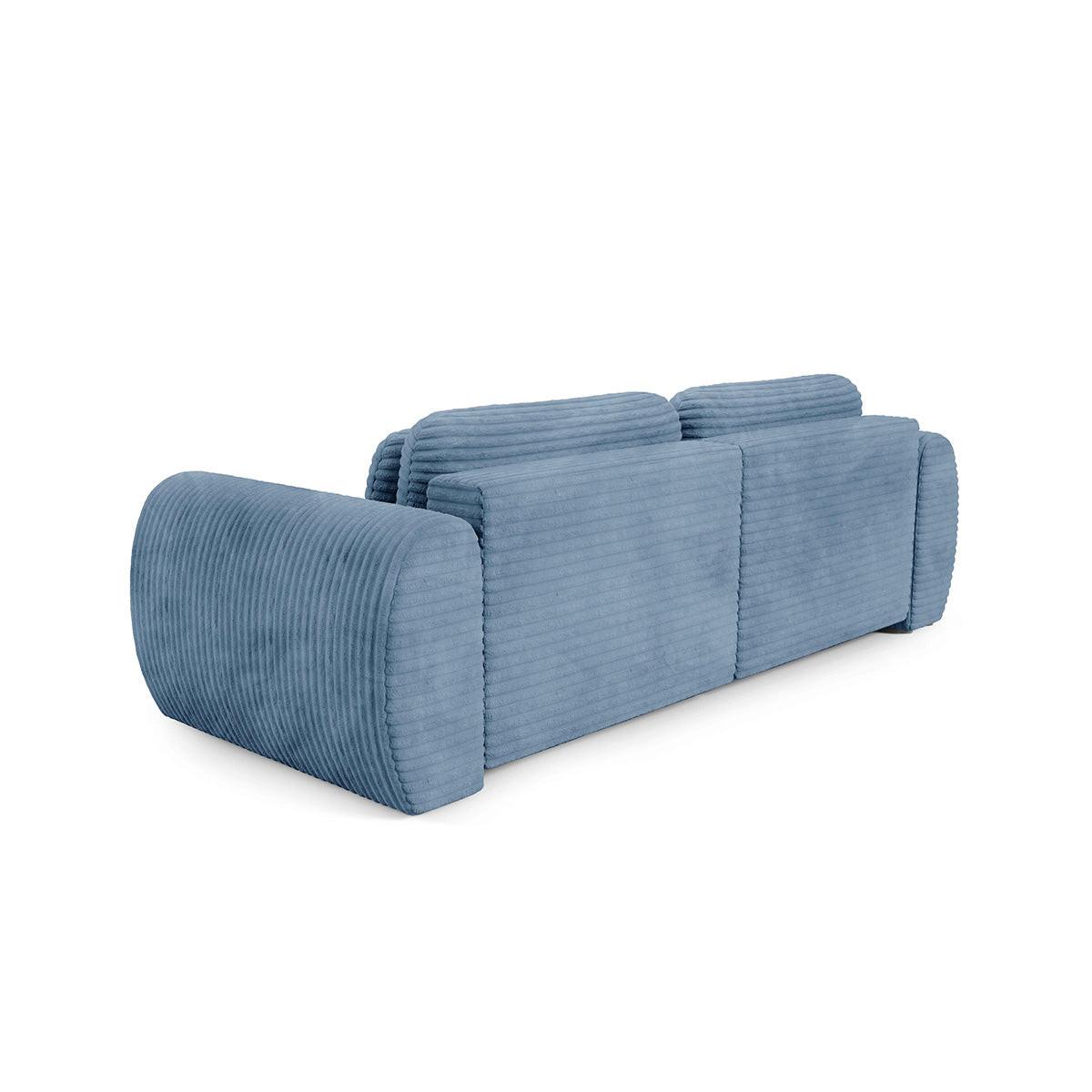 ECKSOFA Camilla 3 Sitzplätze Hellblau - Blau, Holz (270/165cm) - Petits-meubles