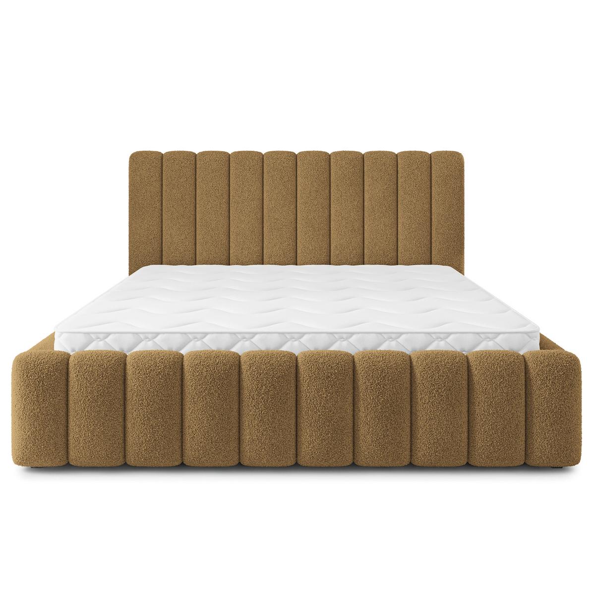 POLSTERBETT DINESE Q 160x200 cm mit Bettkästen - Orange - Orange, Holz (160/200cm) - MASSENO