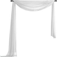 QUERBEHANG 1ER SET HxB 140x600 Weiß - Weiß, Textil (140/600cm) - Gardinenbox