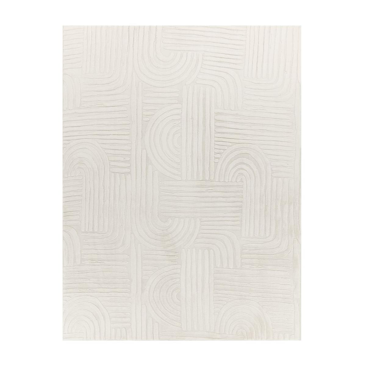 FLACHWEBETEPPICH Boho Creme 120 x 160 cm - Creme, Kunststoff (120/160cm) - TT Home