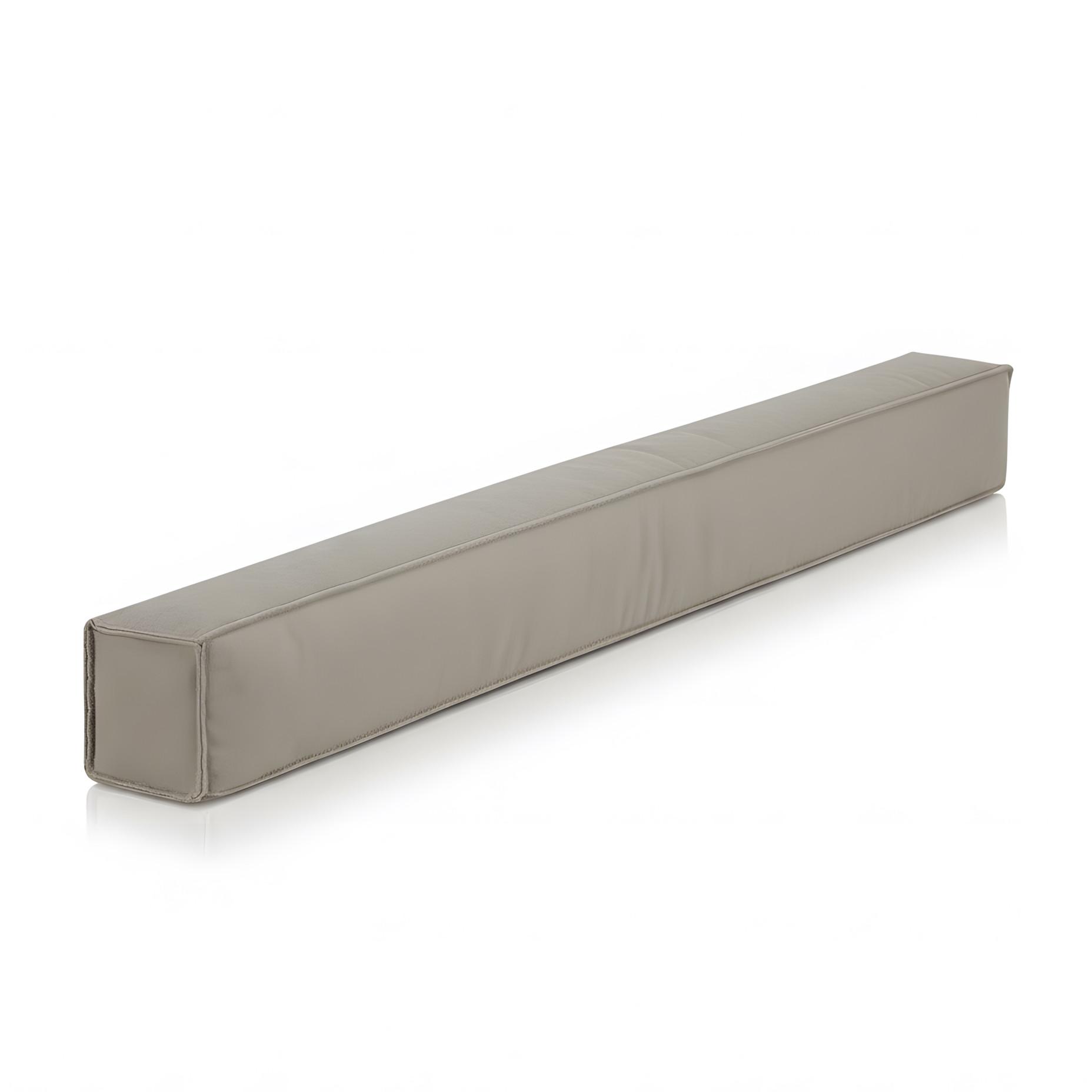 ZUGLUFTSTOPPER Marin OM 6,5x90cm Hellgrau - Hellgrau, Textil (6/90cm) - Beautissu 
