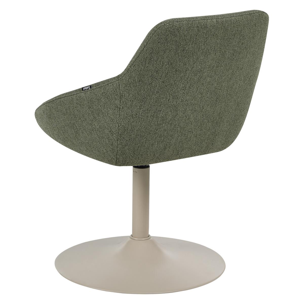 ESSZIMMERSTUHL Stoff Hellgrün Westminster - Beige/Grün, Textil/Metall (57/79/56cm) - Beliani