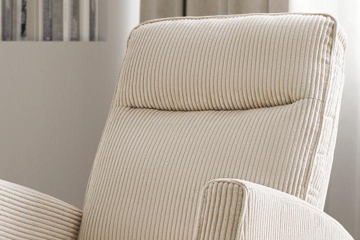 Relaxsessel Cord Bezug hohe Rückenlehne Schaumstoff und Taschenfederkern