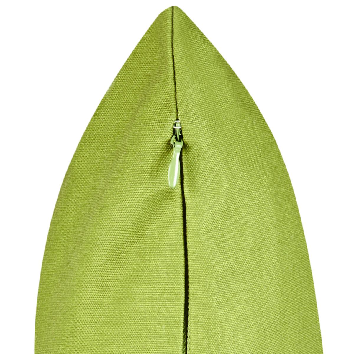 GARTENKISSEN 2er-Set Grün 45/7 cm Seaside - Weiß/Grün, Textil (45/45/45cm) - Beliani