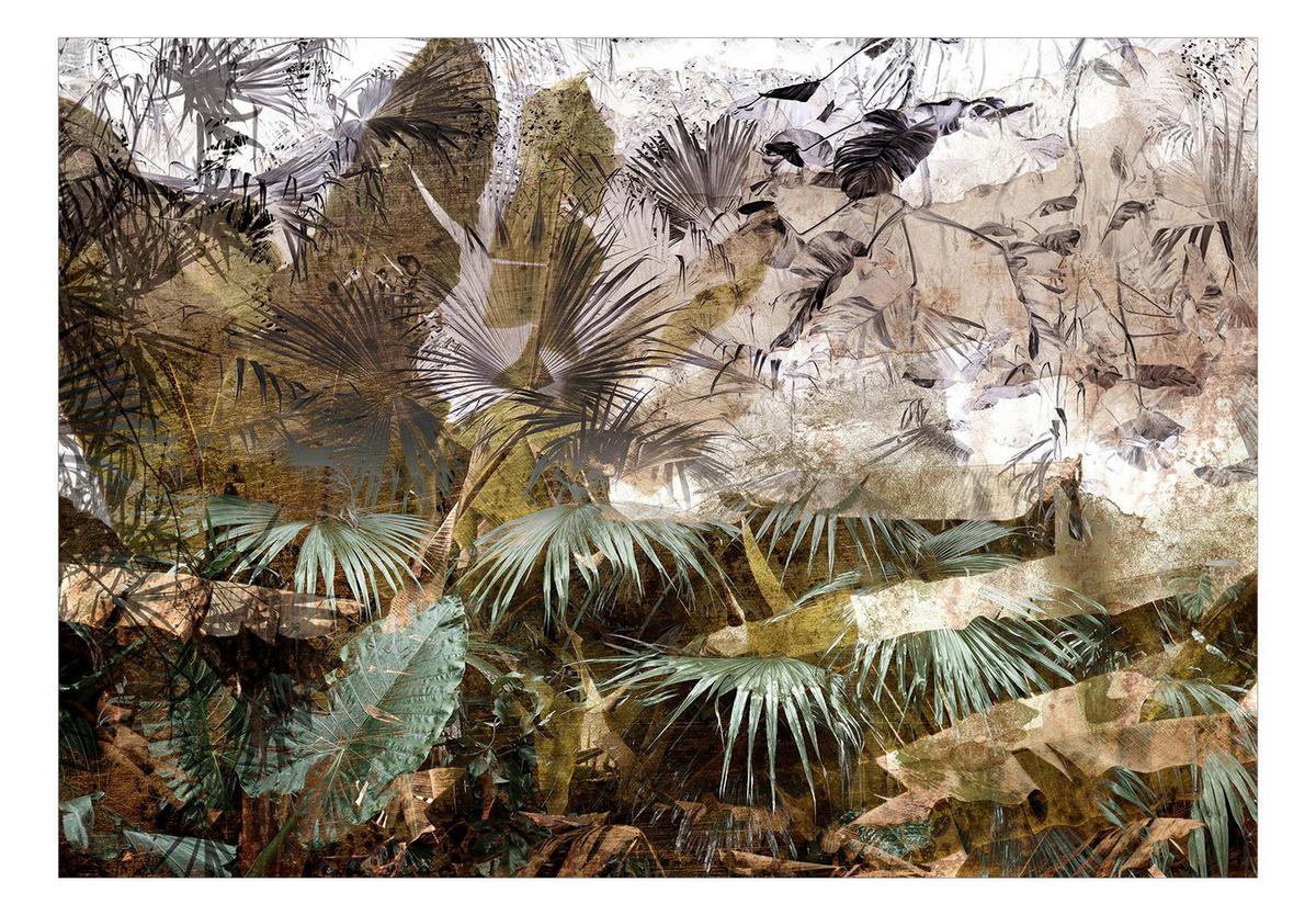 SELBSTKLEBENDE FOTOTAPETE 294/210 cm - Braun/Grün, Kunststoff/Textil (294/1cm) - KUNSTLOFT