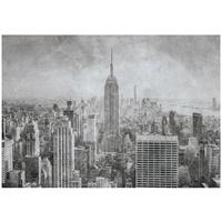 FOTOTAPETE Stadt New York Grau 368x254 cm - Multicolor, Textil (368/254cm) - Wallarena