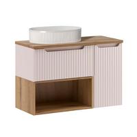 WASCHTISCH 90.4cm Riva Kaschmir - Beige, Holzwerkstoff (90.4/60/40cm) - Petits-meubles