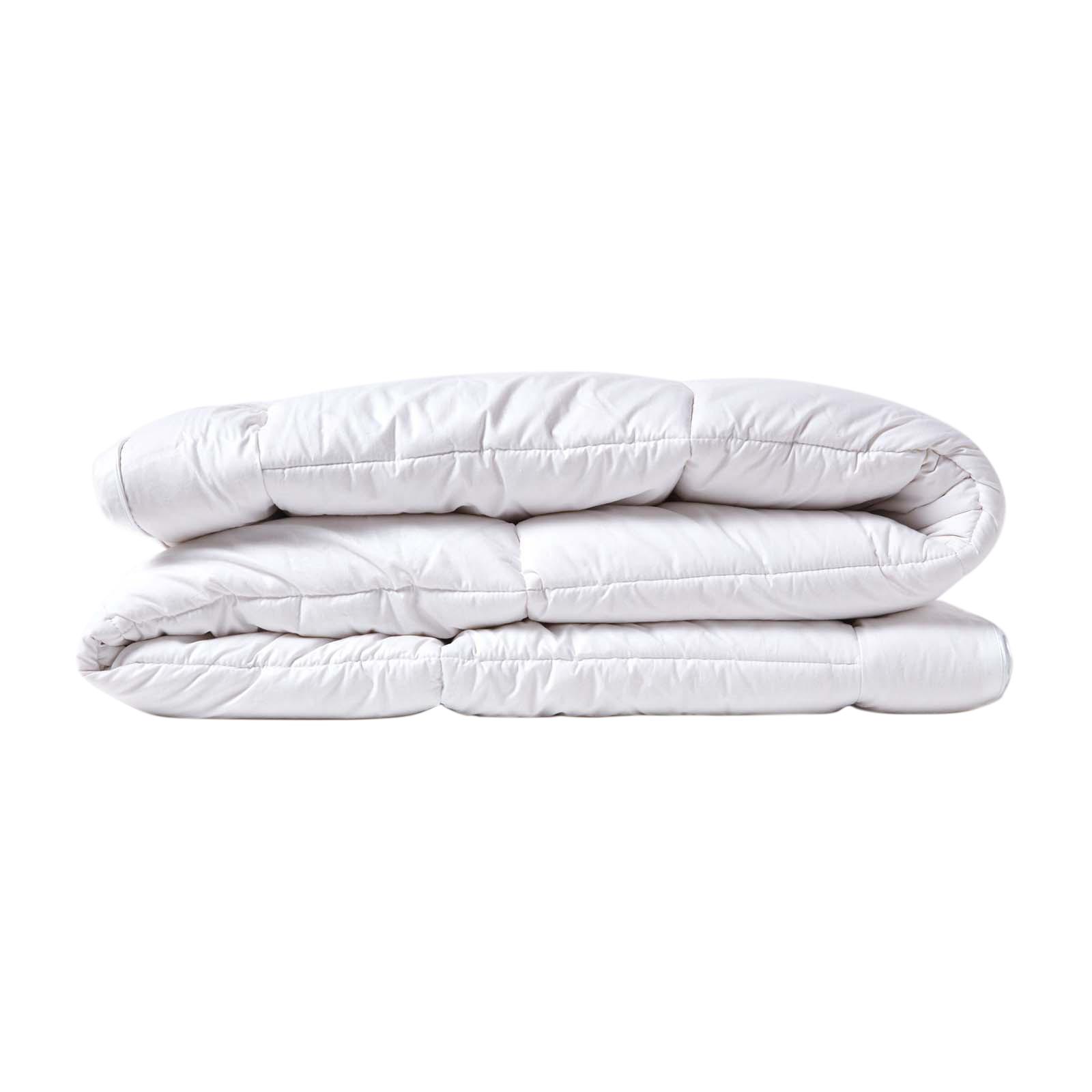 MATRATZENTOPPER 90/190 cm, Seide & Funktionsfaser - Weiß, Textil (90/190cm) - Homescapes