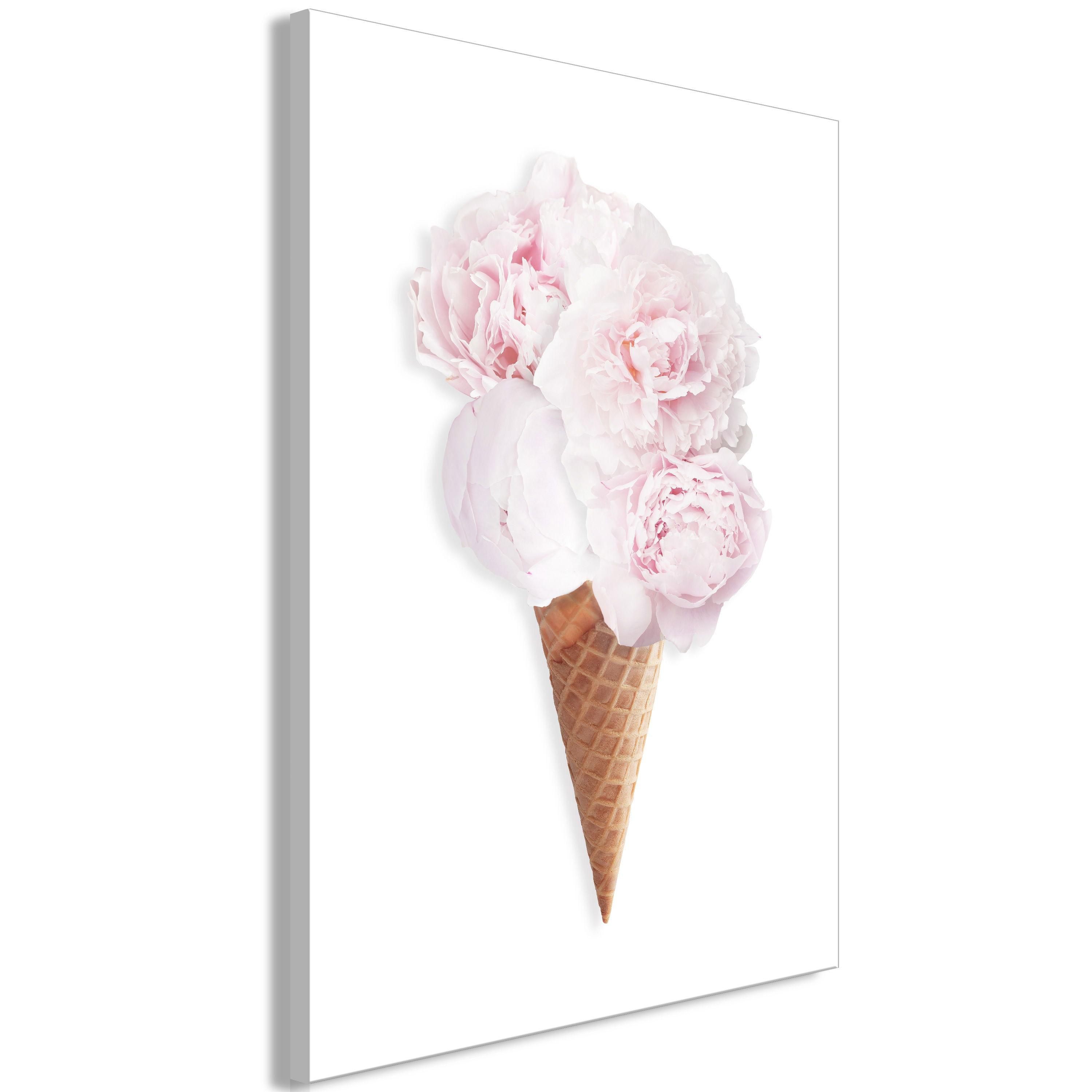 KUNSTDRUCK Weiß 40/60 cm - Weiß/Braun, Textil (40/60cm) - KUNSTLOFT