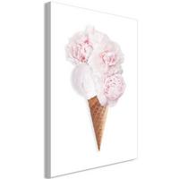 KUNSTDRUCK Weiß 40/60 cm - Weiß/Braun, Textil (40/60cm) - KUNSTLOFT