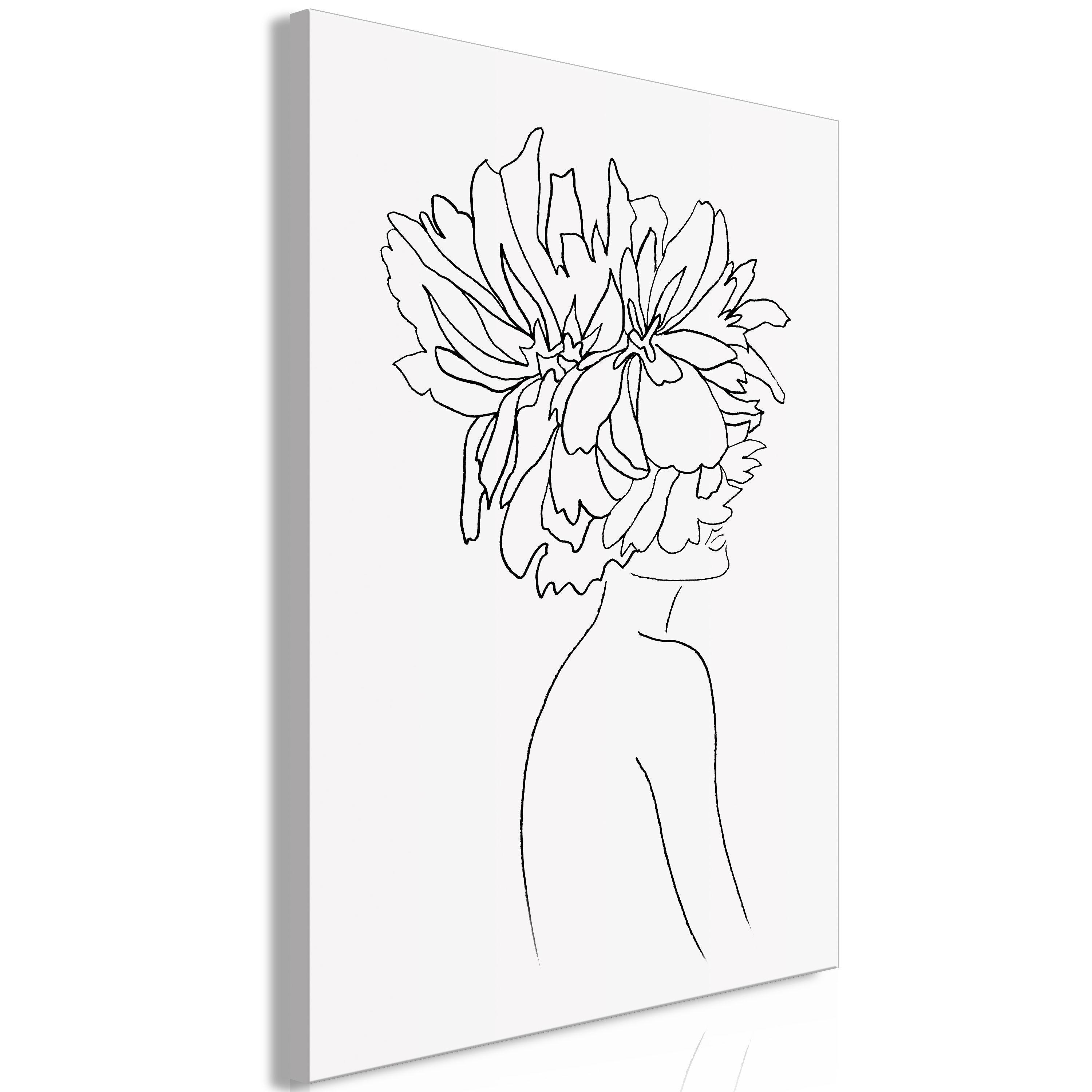 KUNSTDRUCK Schwarz-Weiß 40/60 cm - Schwarz, Textil (40/60cm) - KUNSTLOFT