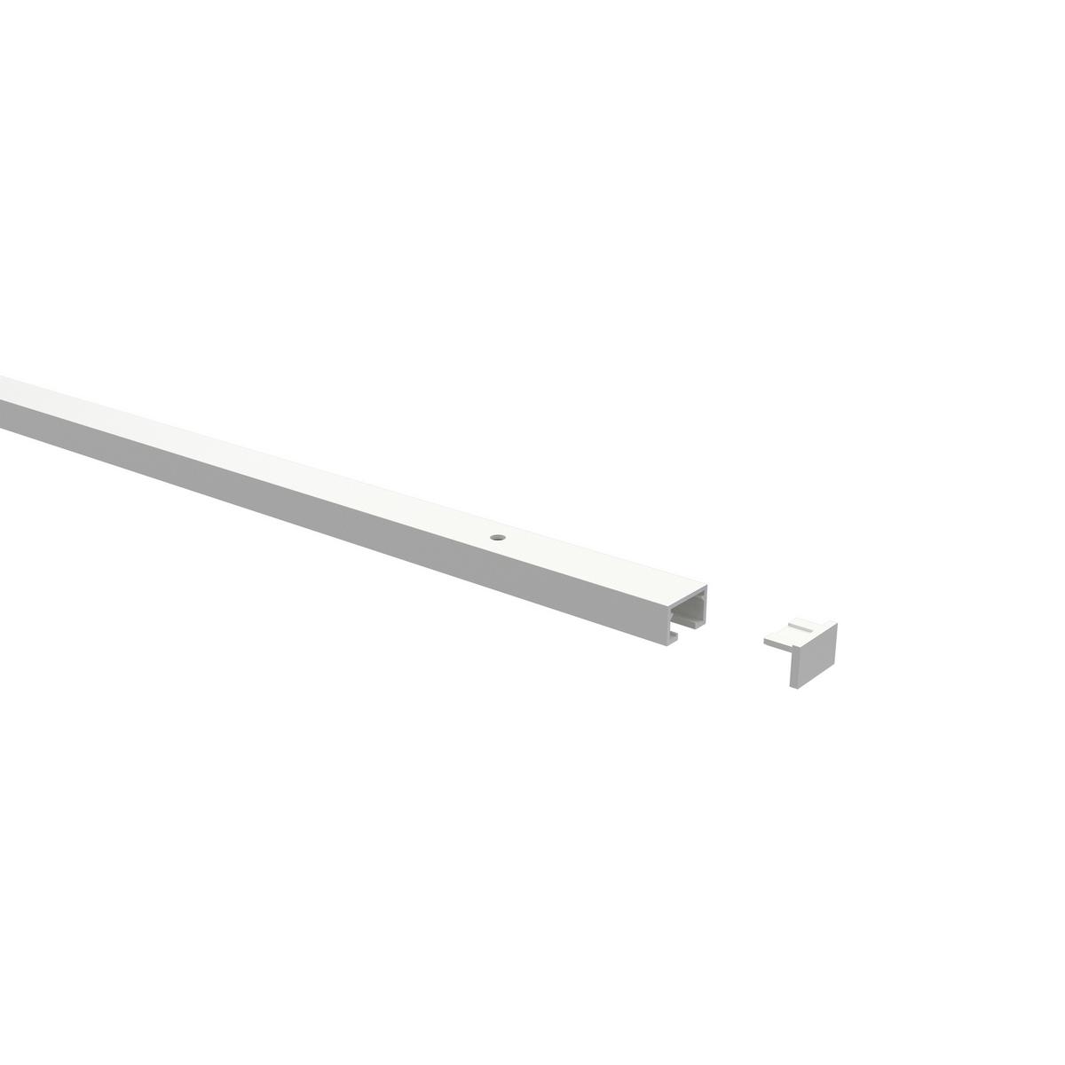 GARDINENSCHIENE / OBJEKTSCHIENE Primax 100 cm, 1-läufig Weiß - Weiß, Metall (1.4/0.9/100cm) - INTERDECO