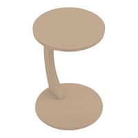 BEISTELLTISCH Holeby - Cappuccino, Holzwerkstoff (38/38/56cm) - [en.casa]