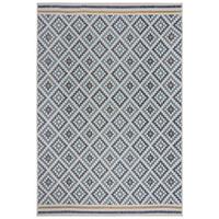 OUTDOORTEPPICH Waschbar FLEET, geometrisch, aus Polypropylen, Blau-Gelb, 120 x 170 cm - Blau, Textil (170/120cm) - KADIMA DESIGN